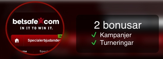 Läs om bonusarna som du kan få hos Betsafe