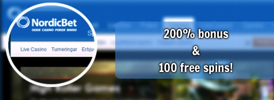 Nya kunder hos NordicBet får massor med free spins, läs mer i vår recension