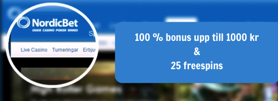 Besök NordicBet för att ta del av bonusarna