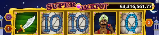 Progressiv jackpott i Arabian Nights